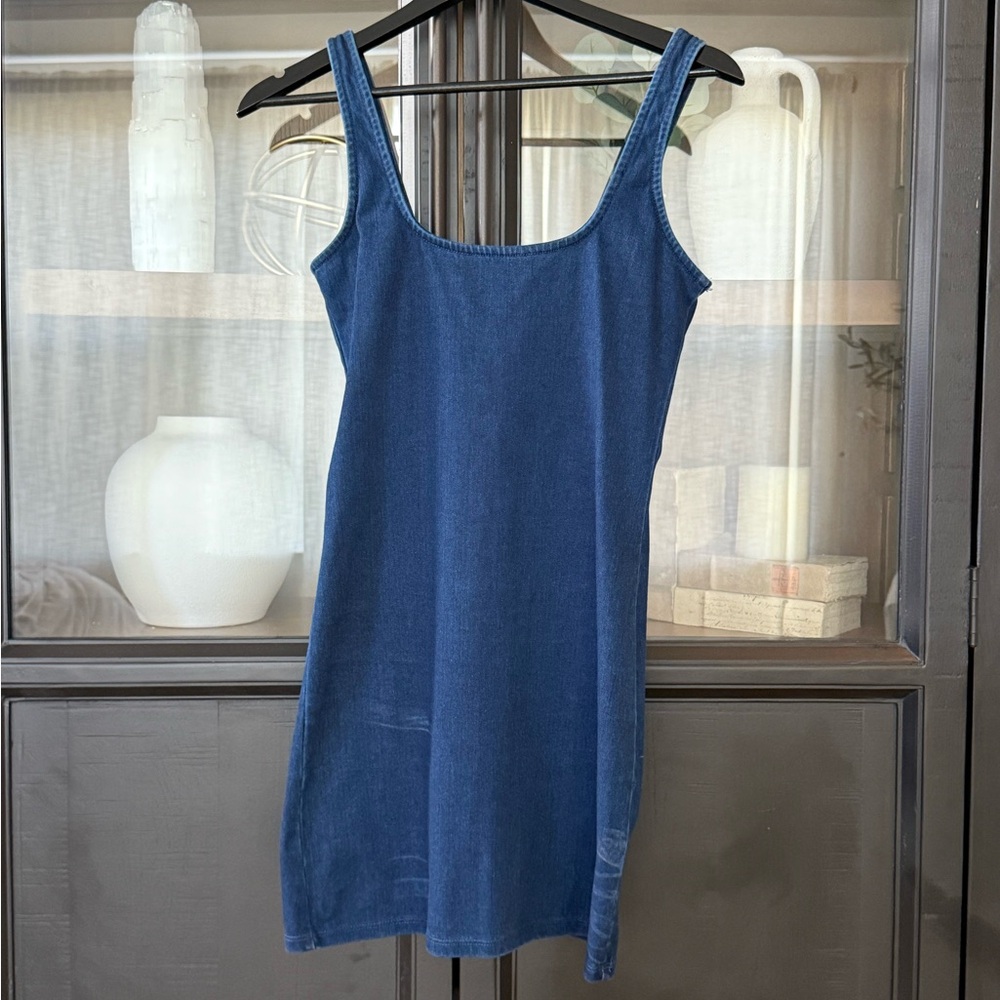 Good American Classic Blue Mini Dress